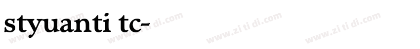 styuanti tc字体转换